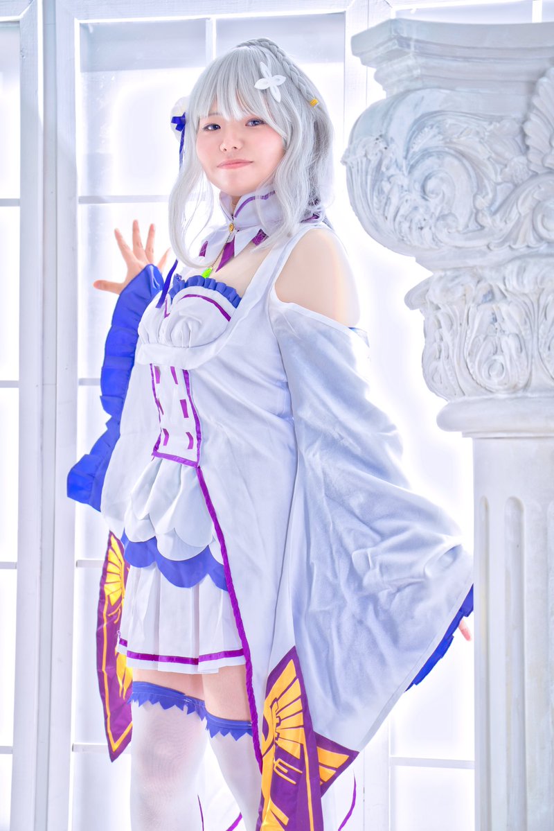 piyocos7561's tweet image. ⚠︎︎Cosplay/rezero
　　　　　　　ｴﾐﾘｱ
｡.ꕤ………………………………………..ꕤ.｡
 📸→ぎんはちさん（@Gin8_Cos ）

 #にくきゅうに行ってきました  #銀八ふぉと館  #ぴよcos
