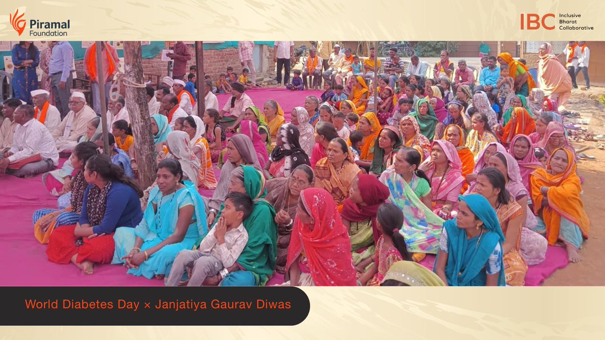 PiramalFdn's tweet image. In Madhya Pradesh, tribal healers supported early diabetes prevention by sharing traditional practices and promoting healthy lifestyles.@MoHFW_INDIA @NESTSHQ @TribalAffairsIn @WorldDiabetesF
#WorldDiabetesDay #JanJatiyaGauravDiwas #PiramalFoundation