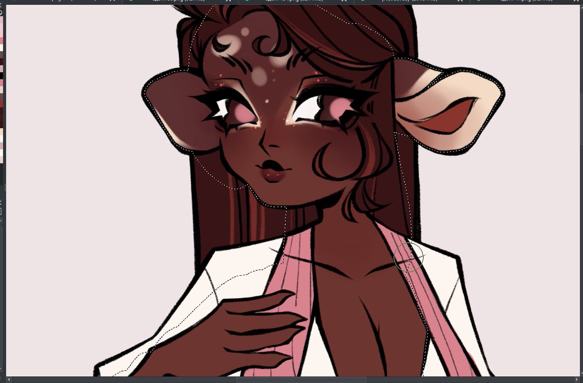 i think her face is so pretty… 🦌🪽