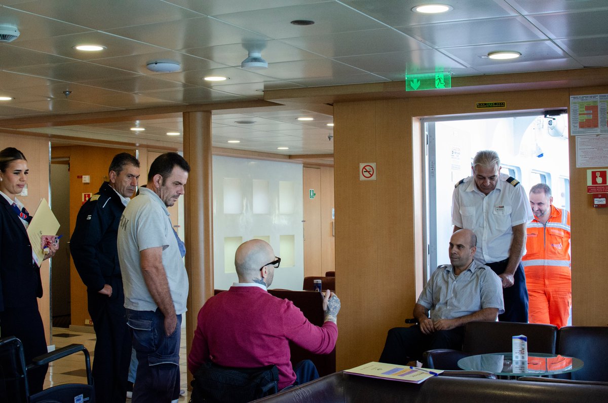 🚢Το IN-ΕΣΑμεΑ συνεχίζει με μεγάλη επιτυχία την συνεργασία του με τον Όμιλο της Attica Group και εκπαιδεύει το πλοίο ΑΡΙΑΔΝΗ της εταιρείας <a href="/SuperfastFerry/">SuperfastFerries</a> στην εξυπηρέτηση ατόμων με αναπηρία, χρόνιες παθήσεις και μειωμένη κινητικότητα. 
❗️Τίποτα χωρίς τα άτομα με αναπηρία❗️