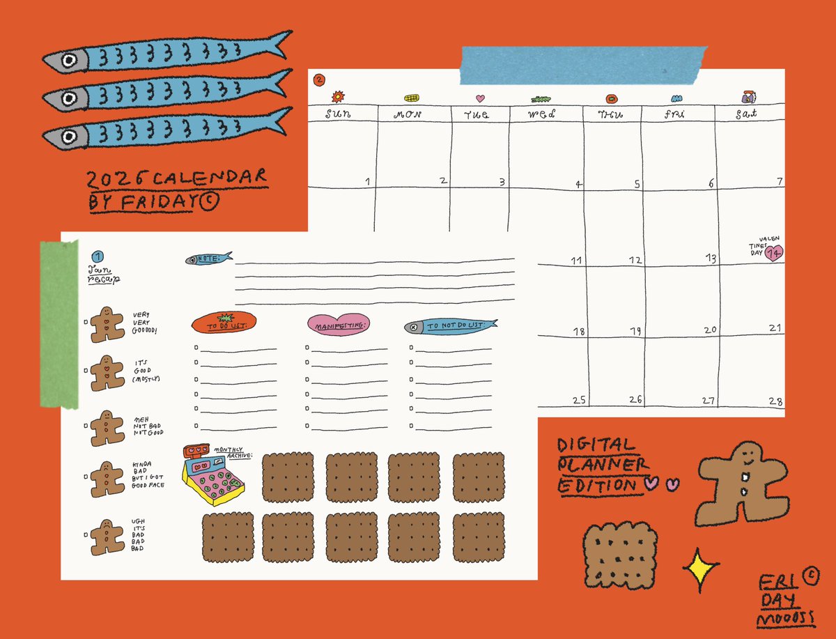 fridaymoodss's tweet image. digital planner’s detail is here 👀🍄🩰

แพลนเนอร์แบบไฟล์ปีนี้จะลงขายวันที่ 12 ธันวาคม เวลาเที่ยงตรงนะคะ ราคา 69฿ เท่านั้น ใครที่สนใจกดเฟบทวิตนี้ไว้ได้เลยค้าบ 🌲

เปิดขายผ่านกูเกิ้ลฟอร์ม ไฟล์มี 25 หน้า แพลนเนอร์รายเดือน 12 หน้า รีแคป 12 หน้า ปก 1 และปฏิทิน2026แบบรายปี 1 หน้า นะคะ