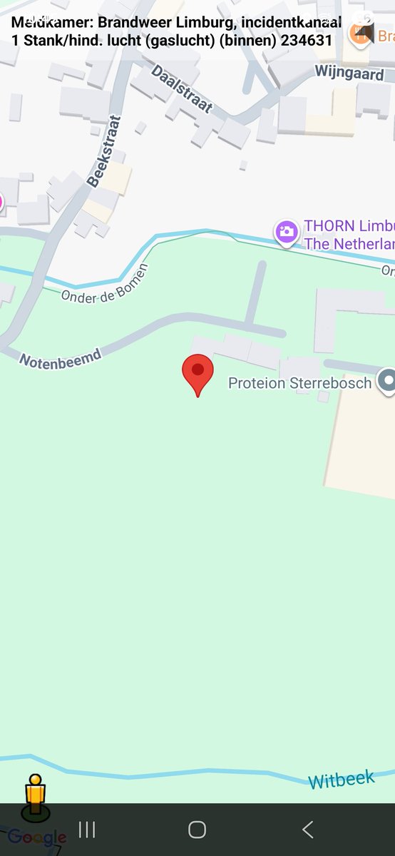 Melding gaslucht in Thorn met inzet van ambulance en brandweer