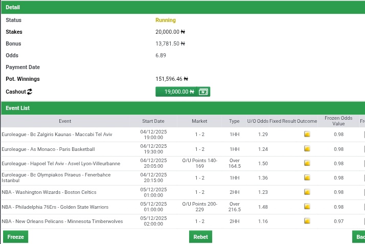 OgaNlaMedia's tweet image. Thursday BOOM on #BET9JA
⬇️

⚪ 5 + Odds ⬇️
BOOKING CODE ➡️  3RJGYFM

⚪ 5+ Odds ⬇️
BOOKING CODE ➡️  3RJGSRQ

⚪ 10 + Odds ⬇️
BOOKING CODE ➡️  3RJGHPL

May our ticket be GREEN 💚. Bet here &amp;gt;&amp;gt;&amp;gt; Bet9ja.com. 

#Bet9jaCode