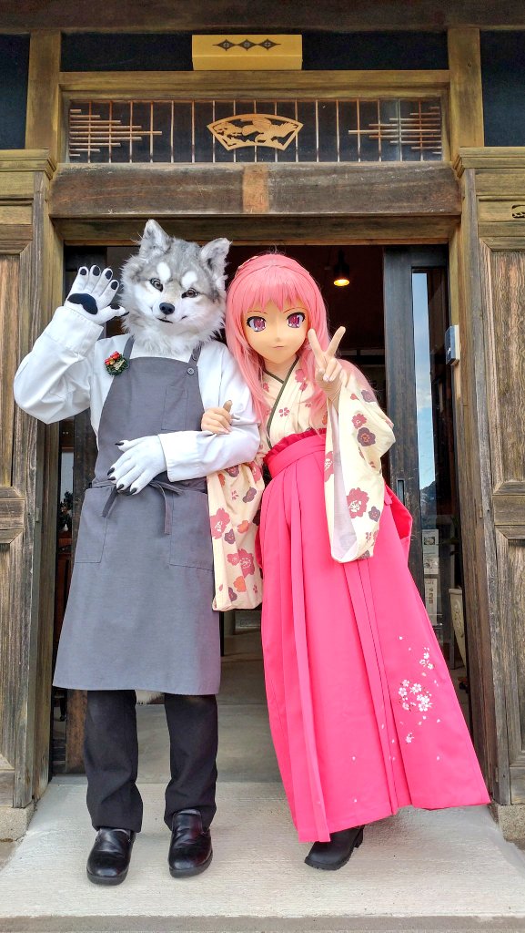 店内で公に着ぐるみ出せるお店です、みんなで着よう👍️✨ 注）写真は