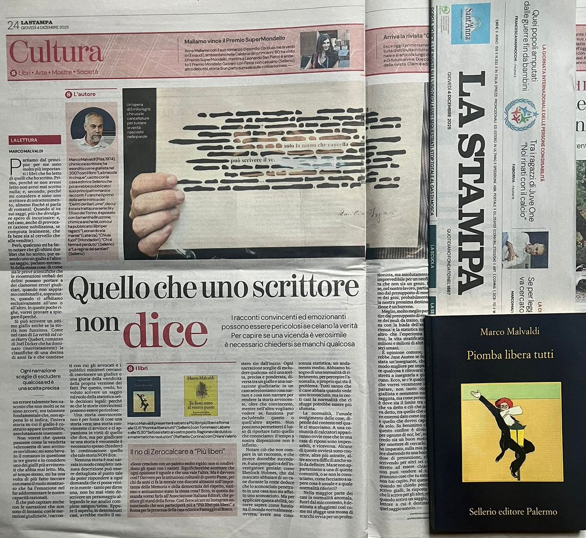 "Sia le prove scientifiche che le ricostruzioni verbali dei delitti possono portare a dei clamorosi errori giudiziari, quando non sappiamo combinarli. In queste poche righe, vorrei provare a spiegare il perché". #Malvaldi oggi <a href="/LaStampa/">La Stampa</a>