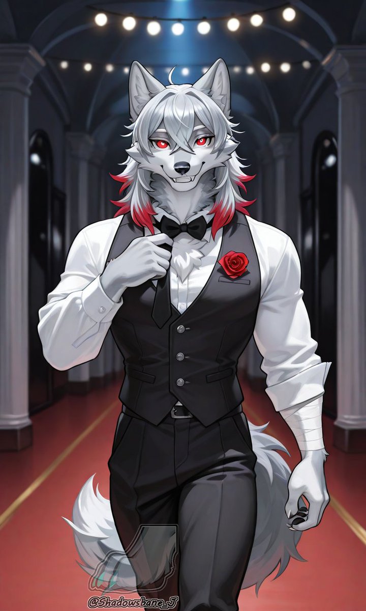 Shadowsbane_J's tweet photo. Watched Zootopia 2 and thanks to a post from @Rosaangeles4671. This is here is a moment for the Gala night in Zootopia 2. Love that movie, and proud to be a Zootopia fan.

Jack: Fancy night for an anniversary.
Jill: But the vibe is lively.
#OCJack #OCJill https://t.co/Ql4OPGZWYv