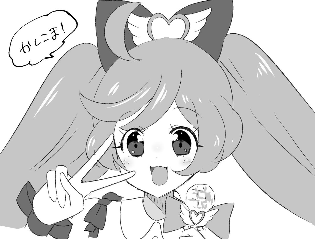 プリパラのらぁらちゃん絵柄寄せて描いてみたけどグレーおいたら余計似てなくてワロタ 