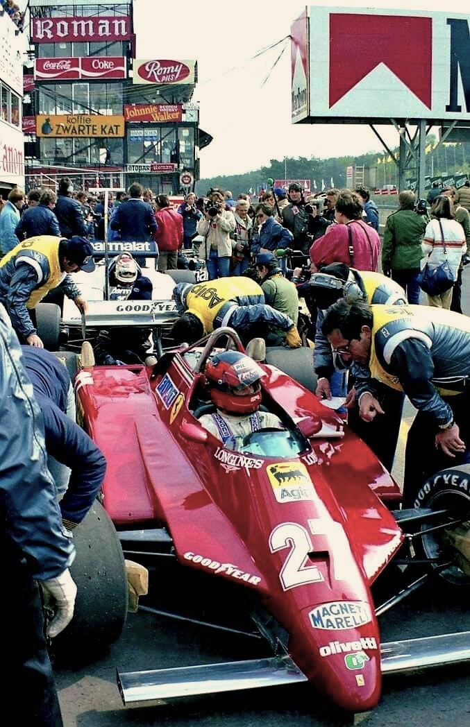 1982 Belgian Grand Prix, Zolder, Ferrari 126 C2, Gilles.