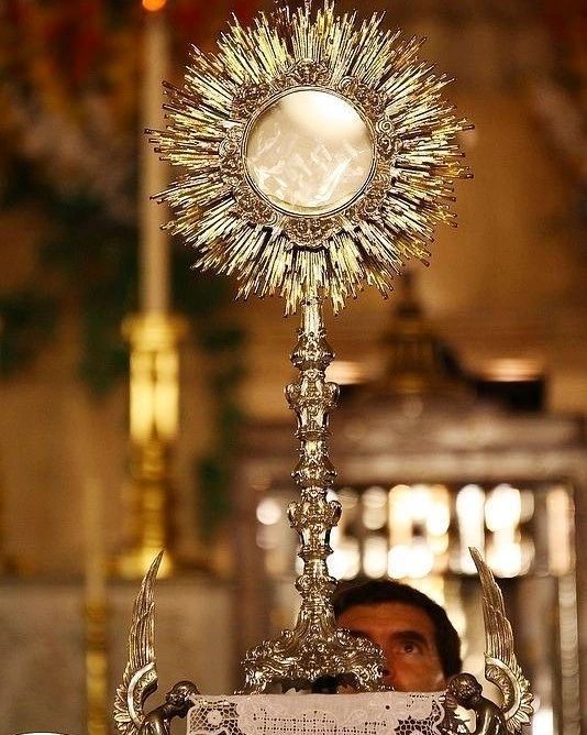 If you think this is just bread,
no wonder your church keeps splitting.
"This is My Body."