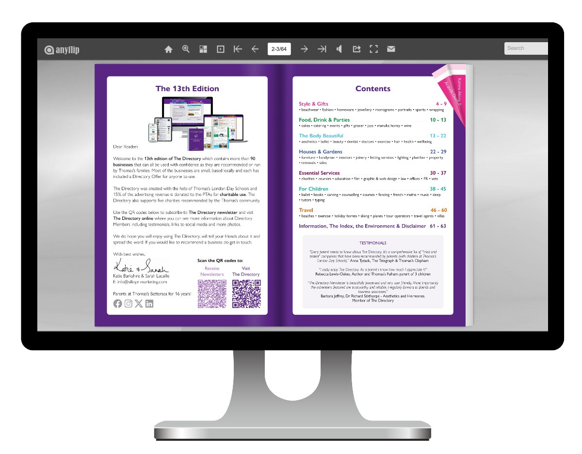 SilksPR's tweet image. 🌟 Out Now: The NEW Digital 13th Edition of The Directory 🌟 The biggest yet with 64 pages of Gifts, Food &amp;amp; Drink, Travel, services for your House &amp;amp; Garden, Body &amp;amp; Mind, Children, plus Essential Services... and each Member has included a special offer. mailchi.mp/6cce6238558a/t…