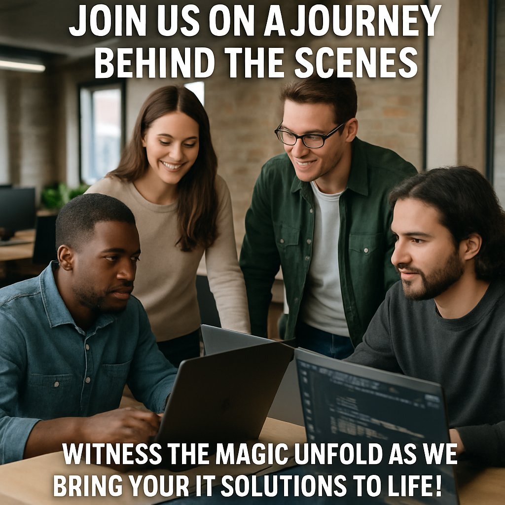 ProgresiveRobot's tweet image. Join us on a journey behind the scenes - witness the magic unfold as we bring your IT solutions to life! #CreativityAtWork #InnovativeTeam