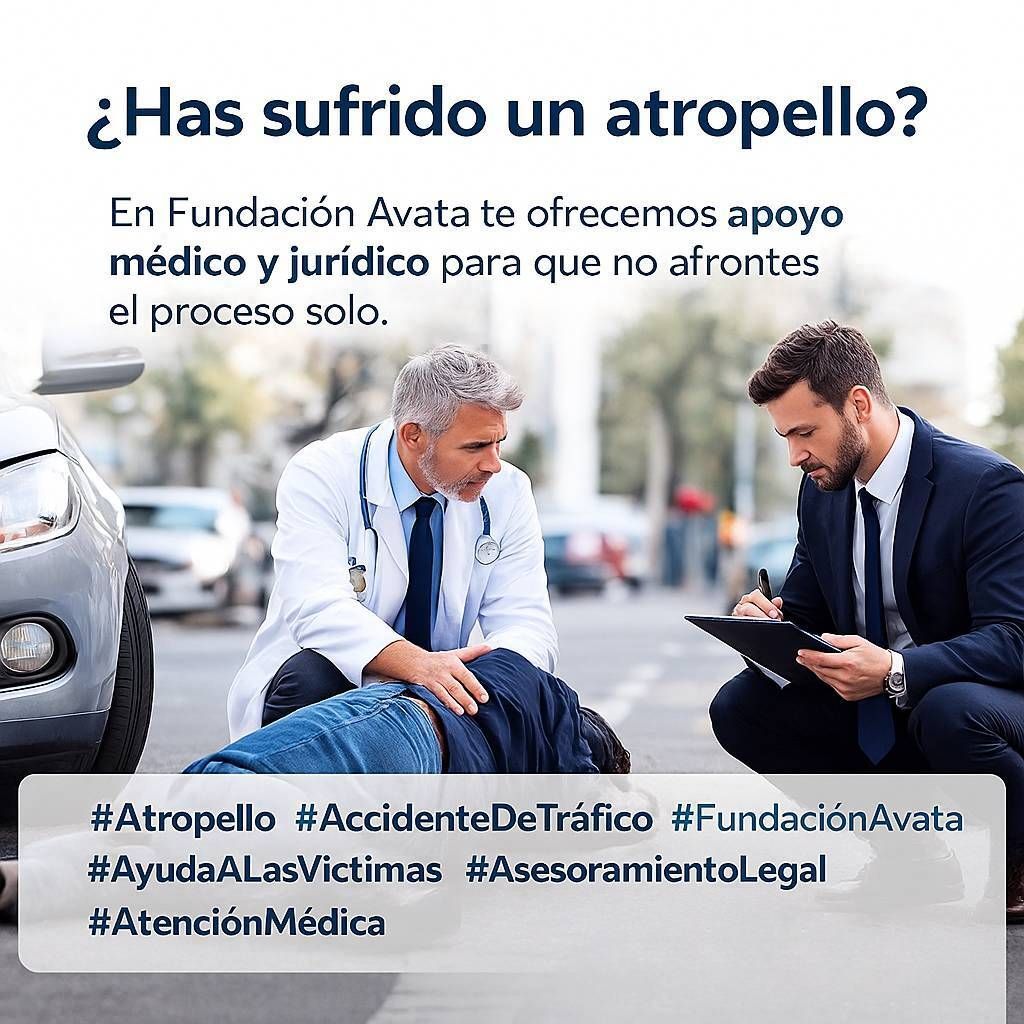 🚶♀️🚶♂️ ¿Has sufrido un atropello?
En Fundación Avata te ofrecemos apoyo médico y jurídico para que no afrontes el proceso solo.
Estamos contigo desde el primer día.

#Atropello #AccidenteDeTráfico #FundaciónAvata #AyudaALasVíctimas #AsesoramientoLegal #AtenciónMédica