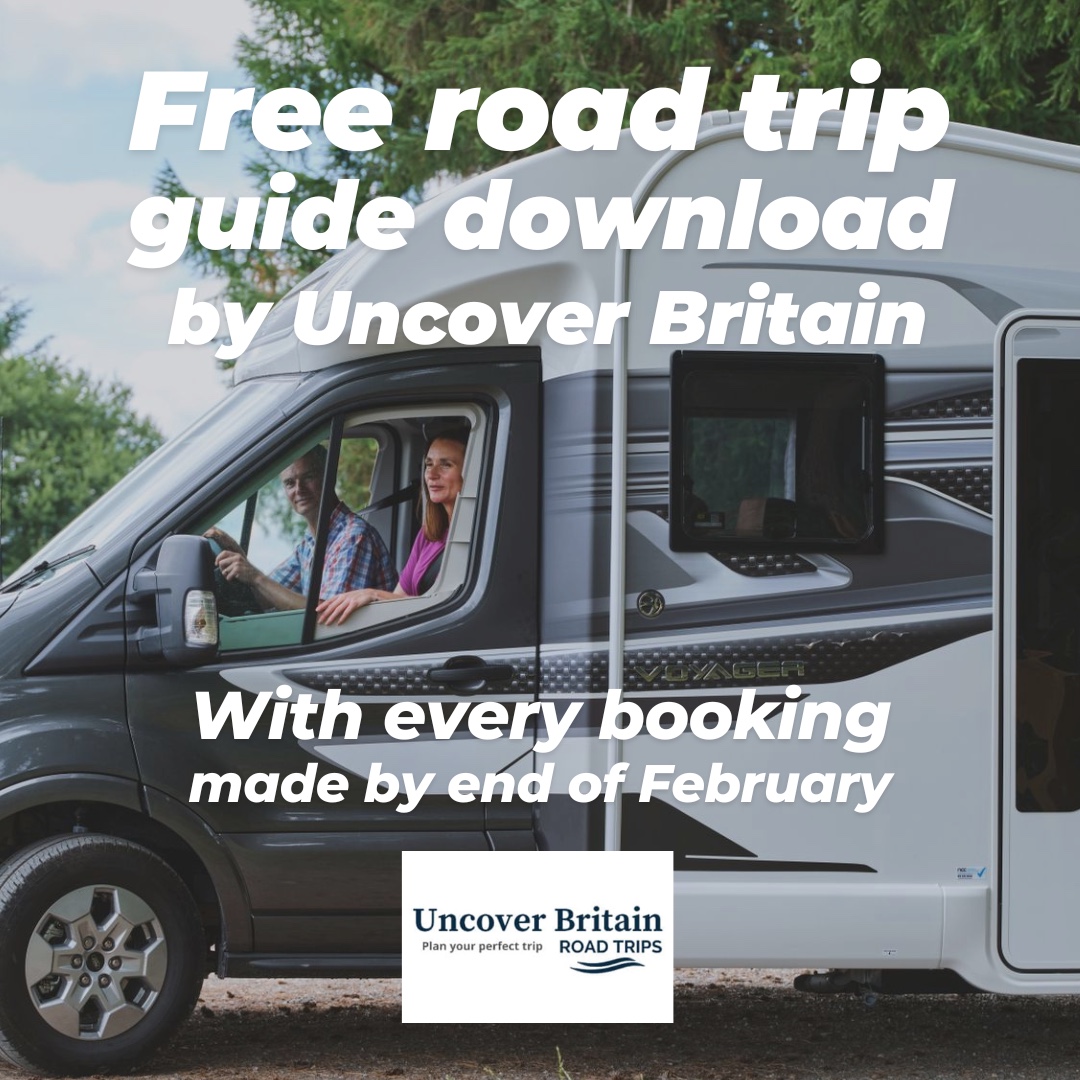 Book your motorhome hire by end of February and unlock a free Uncover Britain road trip guide -flexible 3–14 day itineraries, pre-populated maps, attractions, walks, wild swims and more. Your adventure, already mapped out 🚐➡️☀️

 #UncoverBritain #RoadTripGuide #MotorhomeHire