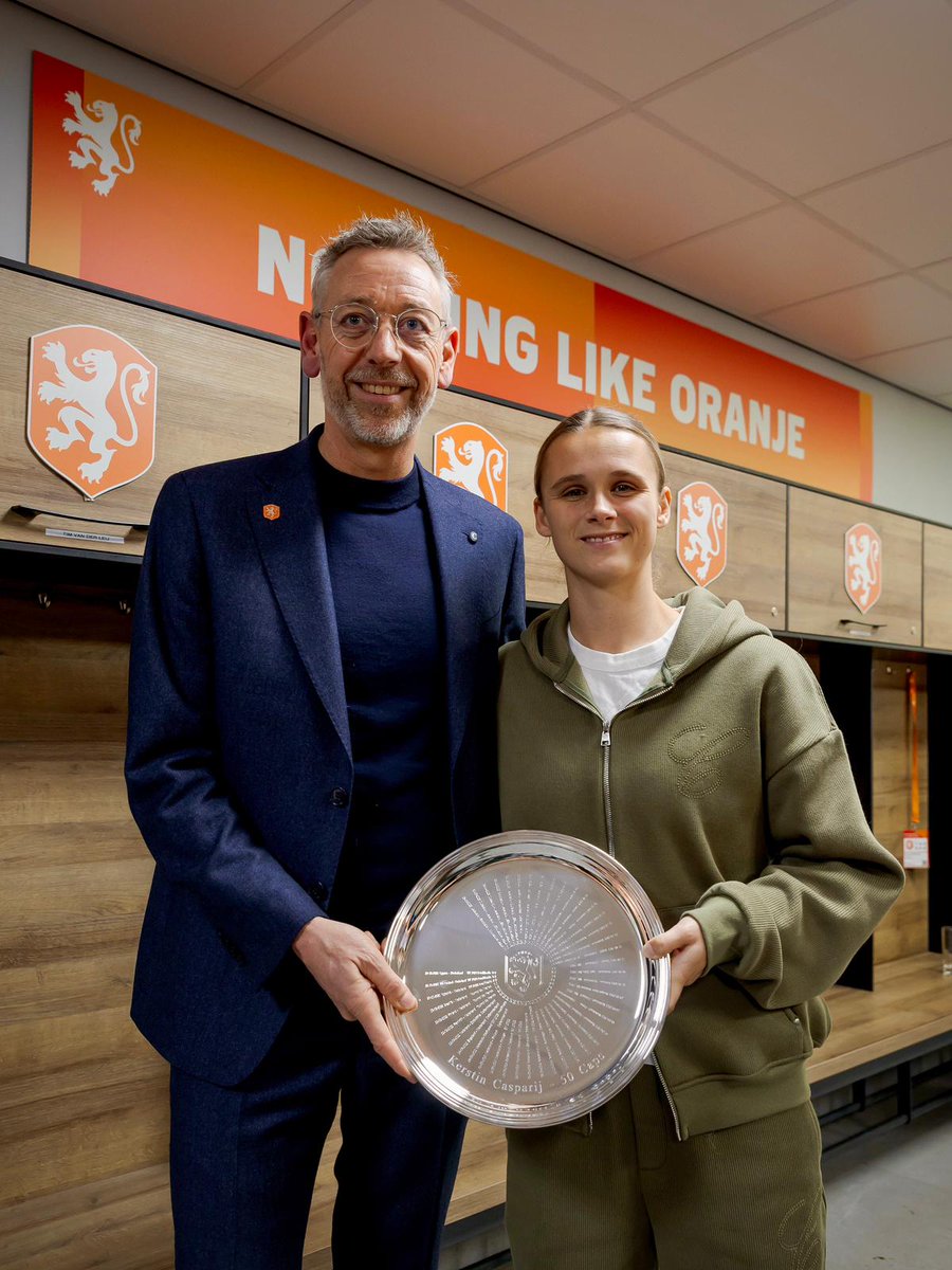 'When I was younger, I never would have expected this.' 🥹

A milestone moment for <a href="/CasparijKerstin/">Kerstin Casparij</a>! 🧡👏

#NothingLikeOranje #PoweredbyGASSAN | <a href="/gassandiamonds/">Gassan Diamonds</a>