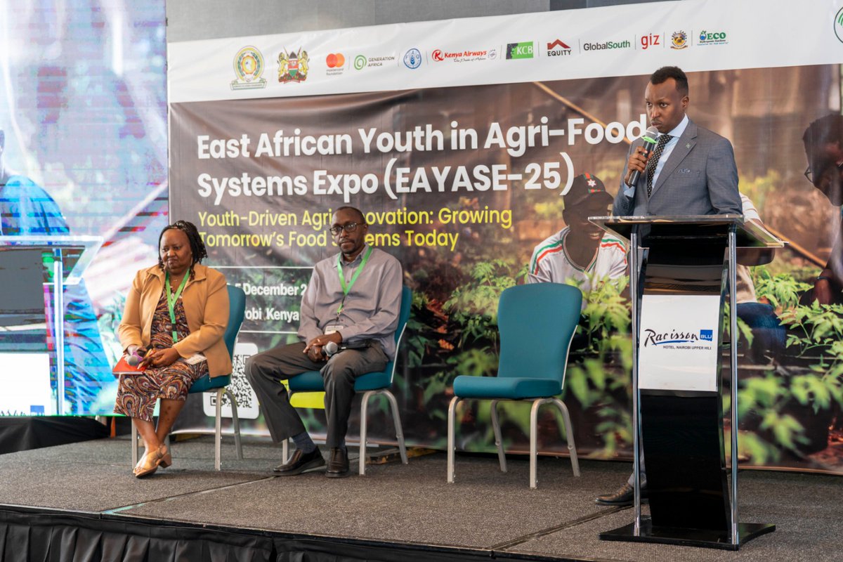 AGRA_Africa's tweet photo. After an inspiring first day that heavily focused on youth innovation across value chains, Day 2 of #EAYASE25 continues the momentum with powerful conversations on transforming food systems. https://t.co/CrO7jtVIBL