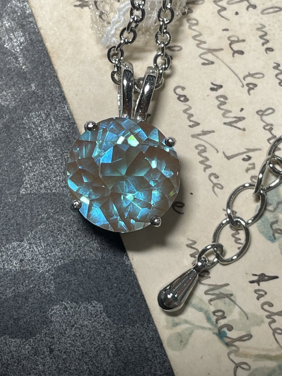 【saphiret】6.5㎜シンデレラブルー サフィレット　ネックレス