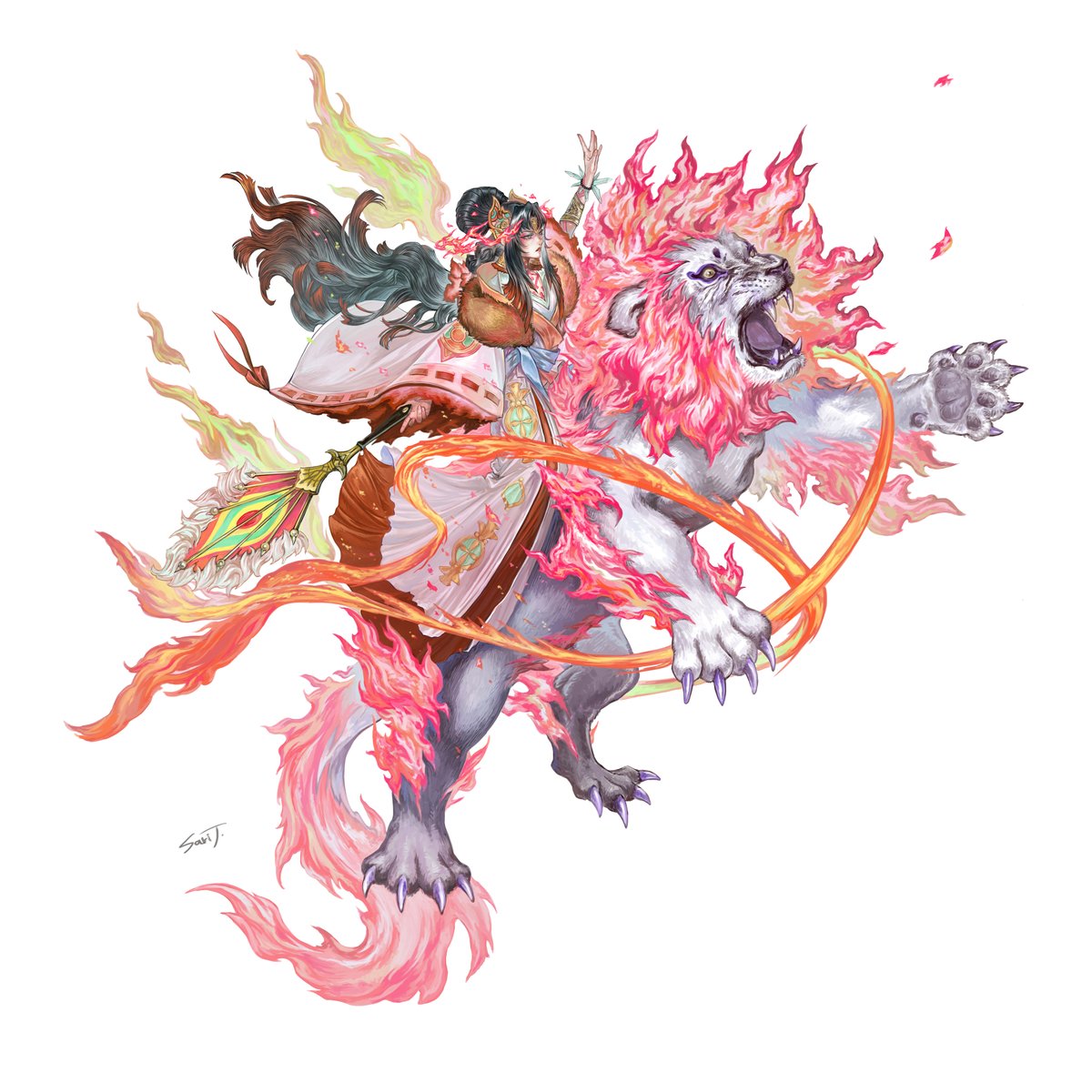 🌸 #ロマサガRS祝7周年 #ロマサガrs生放送 
本日は…
シムメシュ🦁🔥

きっと会うたびに印象の変わる存在だったのではないでしょうか…？