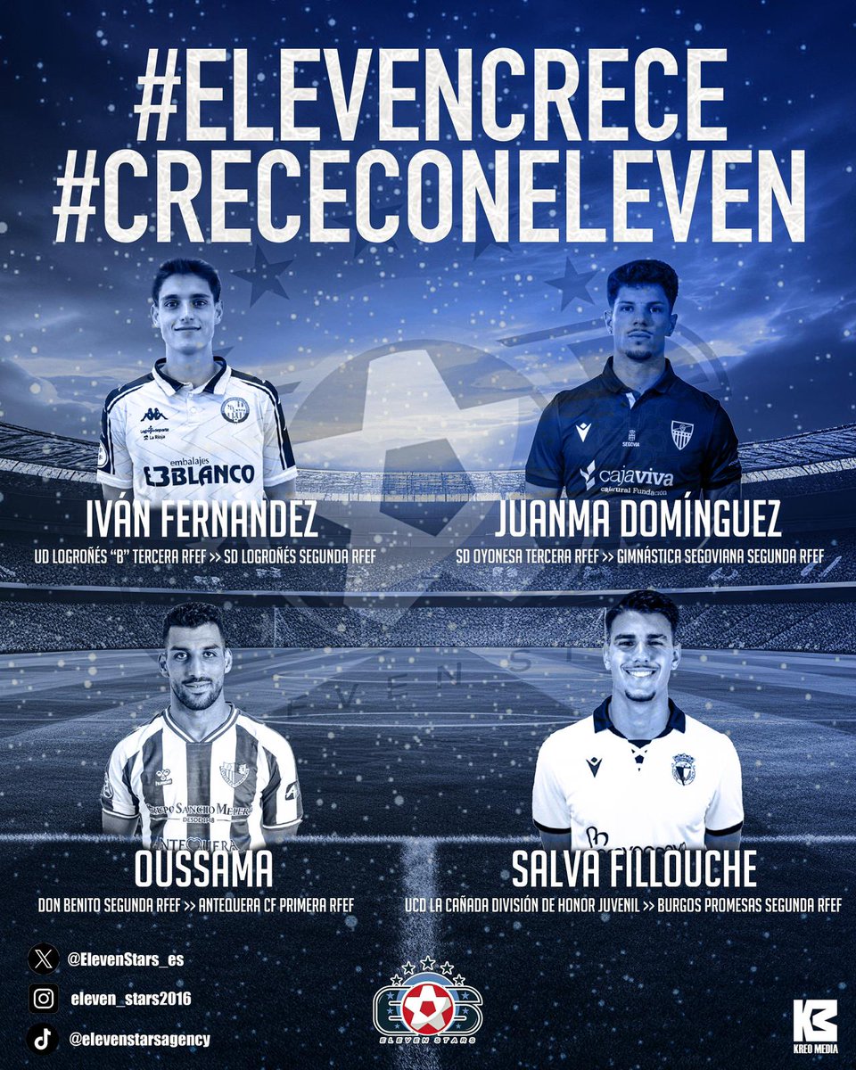 Cuando una imagen aclara más dudas que 1⃣.0⃣0⃣0⃣ palabras 🖼️. ¿Presumimos de #TalentoEleven 🔝? Ocho embajadores de la #FamiliaEleven ascendieron de categoría en verano sin ascender en el césped 🫢. ¡Un mercado de locos 😜! #PrimeraRFEF #SegundaRFEF #CrececonEleven #ElevenCrece