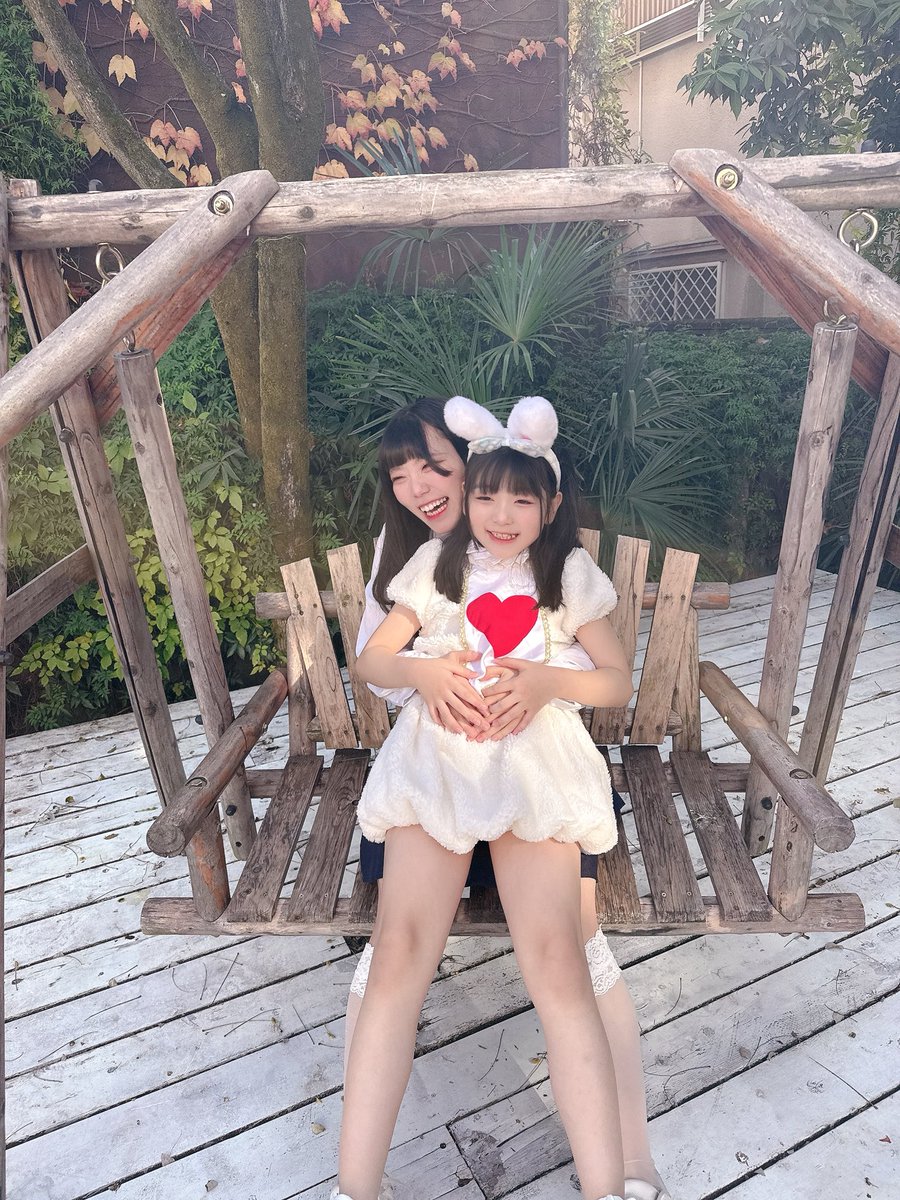 そらちゃんとくうちゃんの写真 撮影会1部のふうちゃんとそらちゃんだよ～ #桃那ふうあ #満天そら