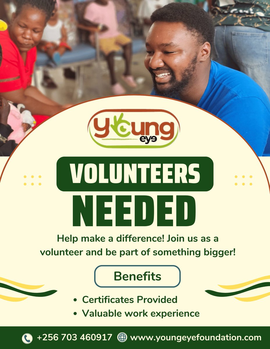 We’re looking for passionate volunteers to join us in making a positive impact! If you have a heart to serve and a desire to uplift others, we’d love to have you on our team. Come be part of something meaningful!
#youngeyefoundation #volunteer #pediatric #cancer #mulagohospital