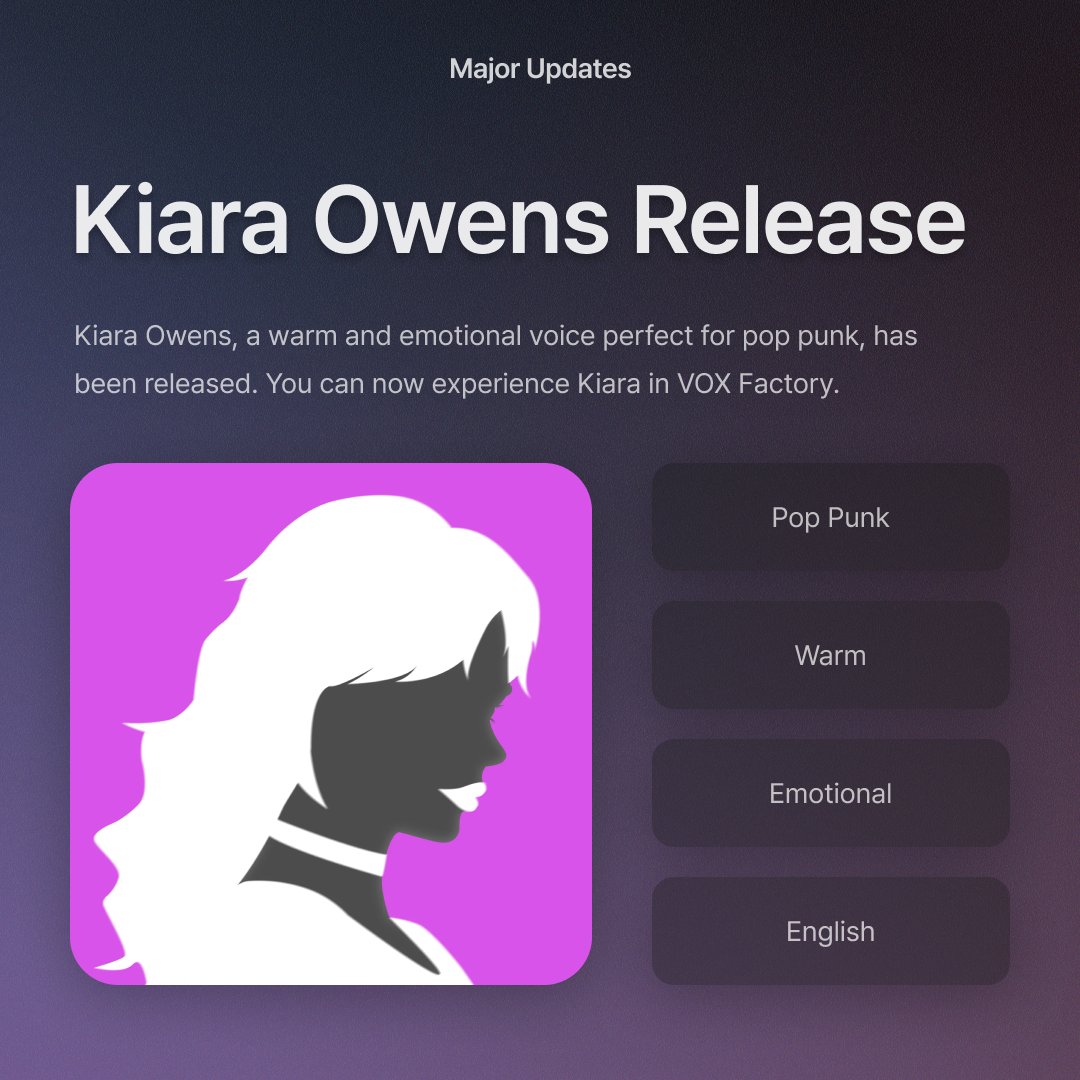 VOX Factory tweet media