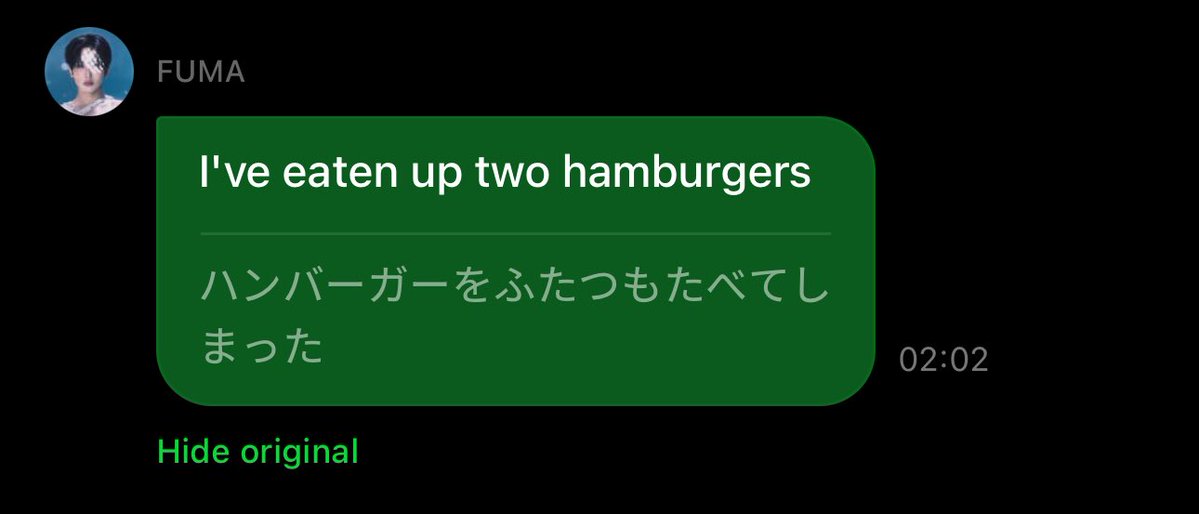 yufumies's tweet image. fantastic news, fuma has eaten Two burgers