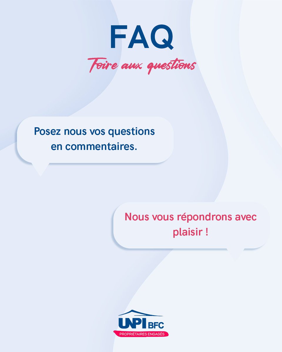 Boîte à questions ❓

N'hésitez pas à nous poser toutes vos questions sous ce post ! Nous vous répondrons avec grand plaisir.

#UNPI #immobilier #questions #réponses #propriétaires
