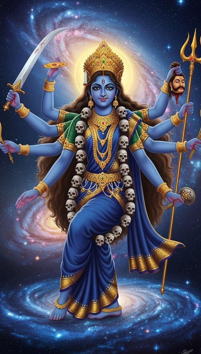 OmprakP3015's tweet image. माता भद्रकाली कपालिनी महामाया की अदभुत अलौकिक दर्शन 🏵️🌸🌿💥