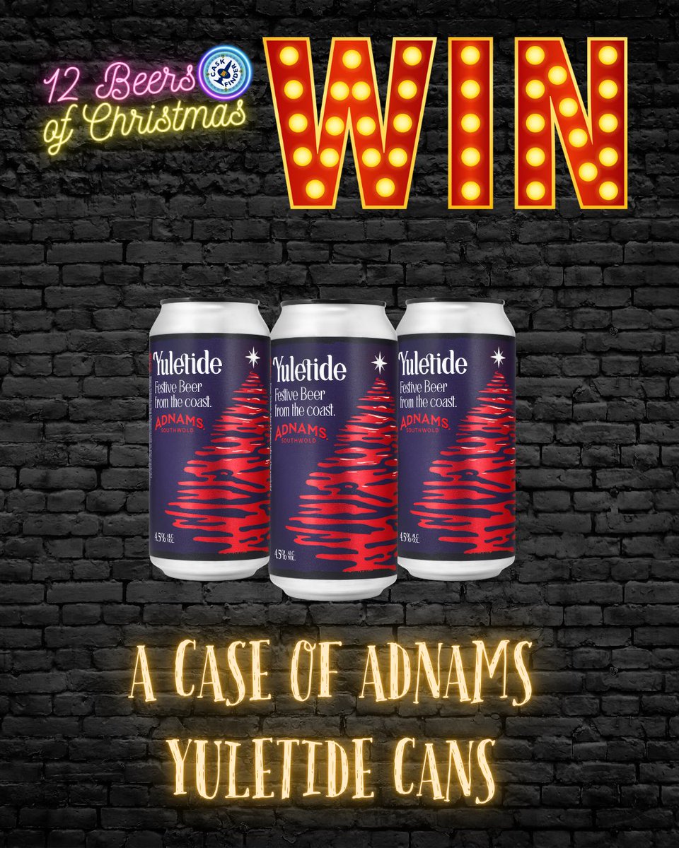 CaskFinder's tweet image. 🎄12 Beers of Christmas - Day 4

Today’s seasonal pick is Yuletide from @Adnams 

WIN a case of Yuletide! 

To enter;
♦️ Tag a friend
♦️Follow @CaskFinder + @Adnams 

T&amp;amp;Cs: Ends midnight 4 Dec. 18+. UK only. Also running on Facebook &amp;amp; instagram