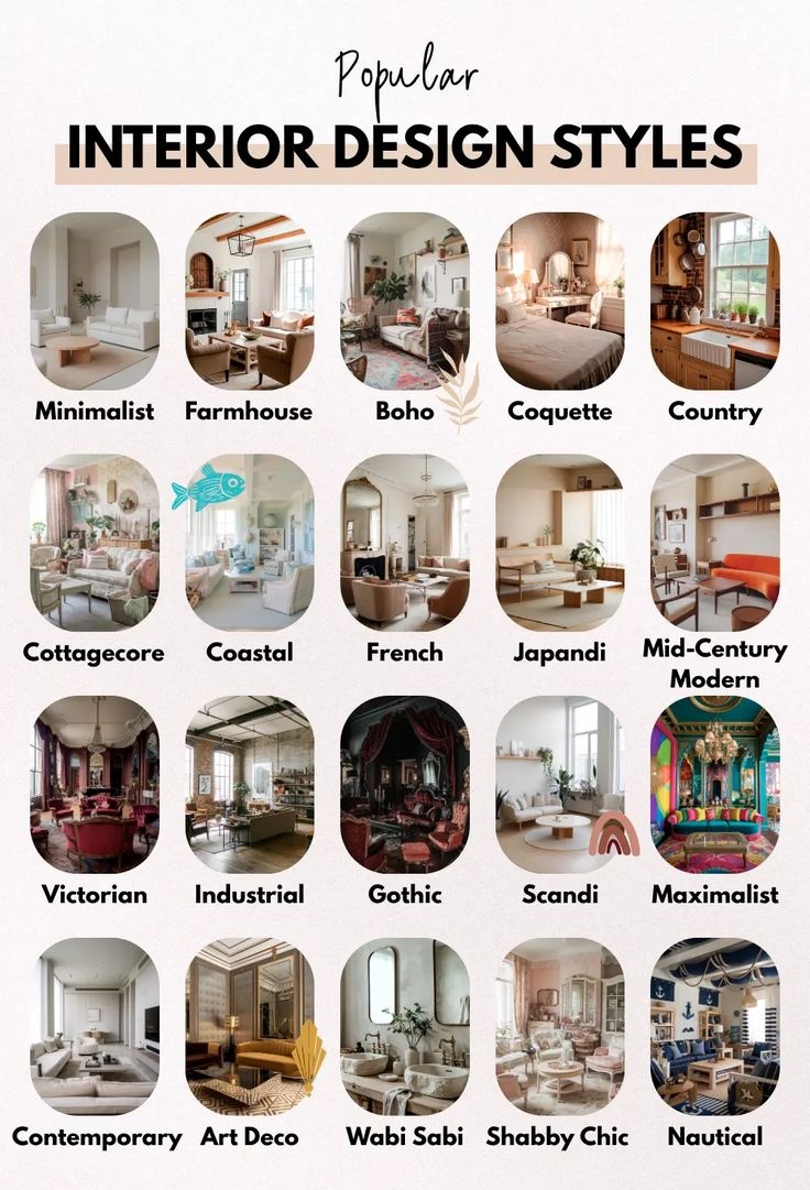 NexoraProjects's tweet image. Some Interior Design Styles !