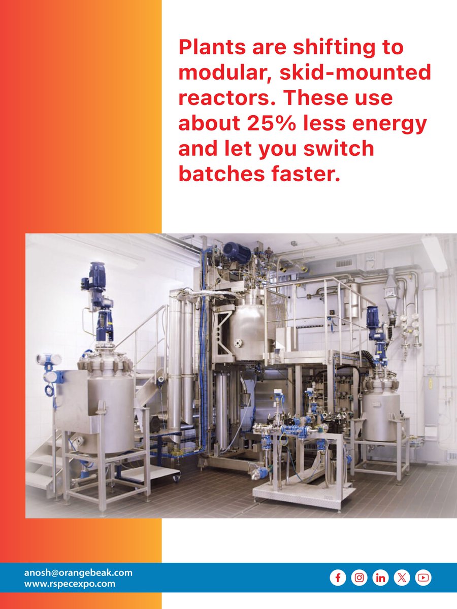 rspec_expo's tweet image. ✨Experience equipment that’s engineered to boost efficiency: improved reactor designs, faster dispersers, optimised heat recovery, and more.

Dates- 18–20 March 2026
Venue- CIDCO Exhibition Centre, Vashi, Navi Mumbai

#rspec #rspec2026 #vashi #navimumbai #events #mumbaievents