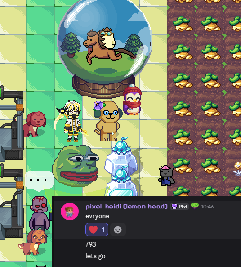 MentMining's tweet photo. When you get pinged on @pixels_online Discord and you come to #793 to see this. ❤️❤️❤️❤️ https://t.co/bzKbNLgUX9