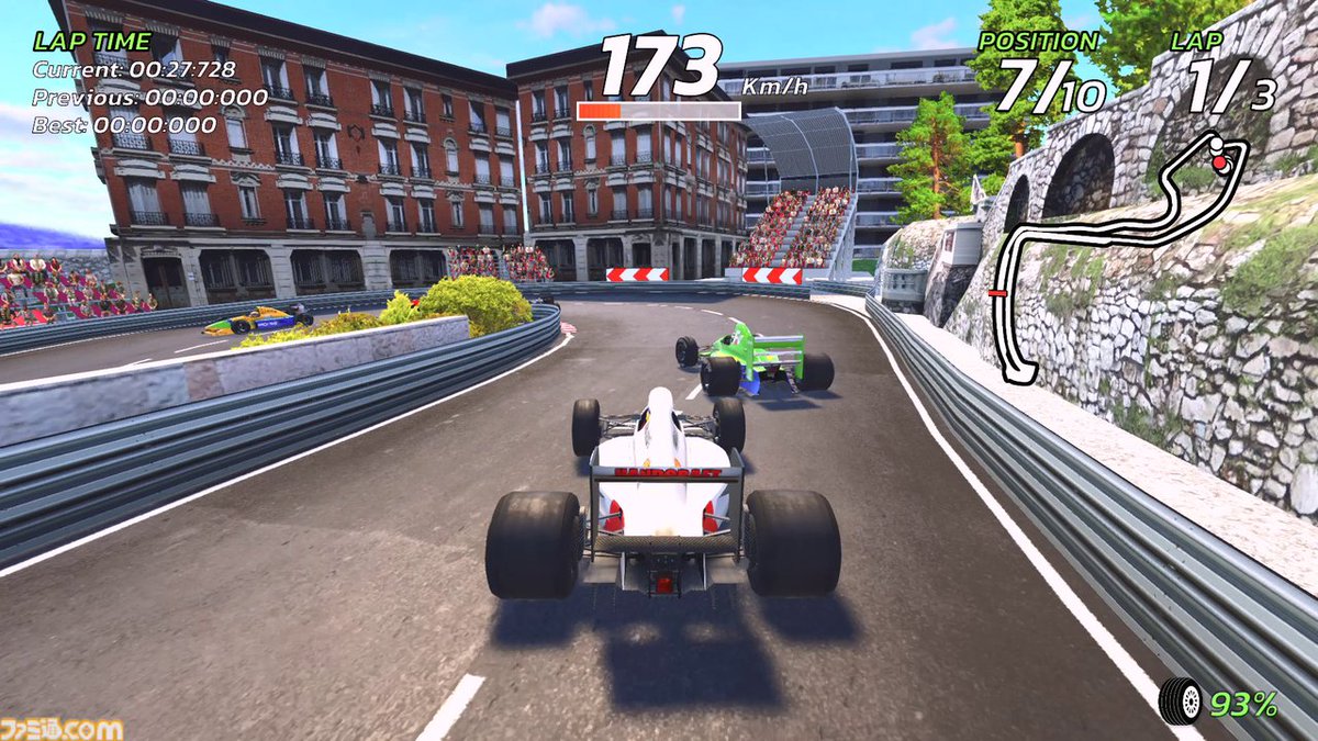 famitsu's tweet image. 『4PGP』90年代のアーケードゲームを再現したレトロだけどリアルなレースゲームがSwitch2＆Switchで2026年2月5日に発売決定
famitsu.com/article/202512…

名作レースゲームの開発に携わってきた佐々木建仁氏がスペシャルアドバイザーとして参加。サウンドデザイナーの河村知之氏が作曲を担当。