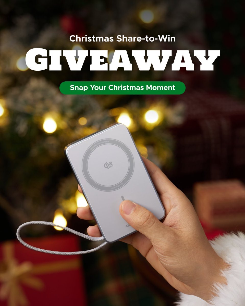 UGREENOfficial's tweet image. 🎄 The UGREEN Holiday Season is here! To kick off the festivities, we’ve prepared a special giveaway to spread more cheer!
Learn more on our FB or IG pages
#UGREENXMAS #tech #christmas #holidayseason #UGREENatBestBuy