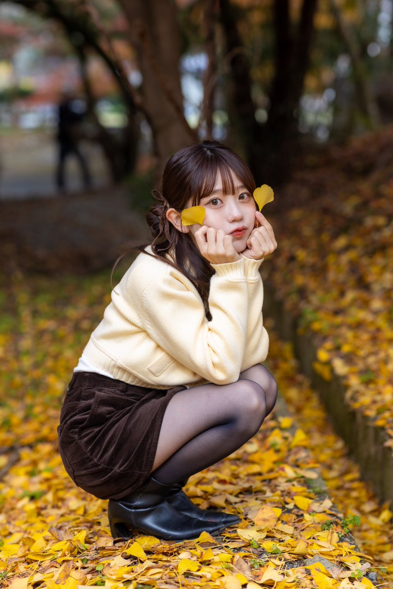 mocatankomorebi's tweet image. 銀杏コーデ🍠