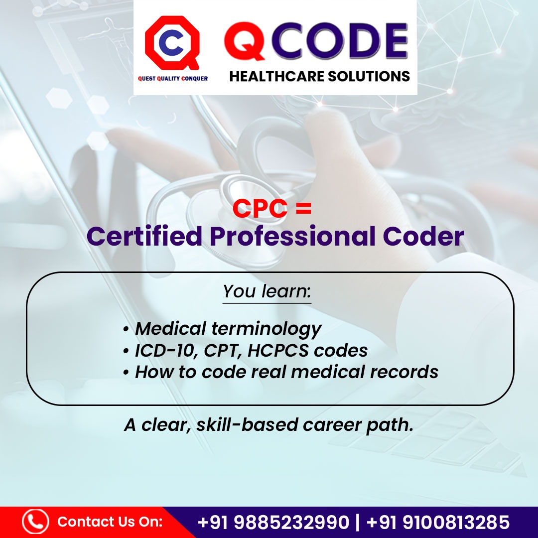 qCodeacademy_'s tweet image. CPC Offline Batch starts Dec 15th!
If you’re looking for a career with demand, global opportunities &amp;amp; great salary, this is it.

📩 Enroll now &amp;amp; start your medical coding journey with confidence.

#QCodeAcademy #MedicalCoding #CPCTraining #HealthcareCareers #CareerGrowth