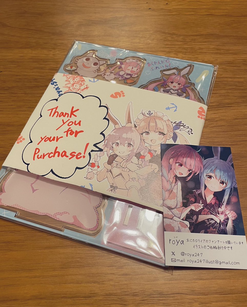 royaさんのアクスタが届きました〜✨️！
めちゃくちゃ可愛すぎる〜！！
本当にありがとうございます！！！
家に飾らせていただきます！