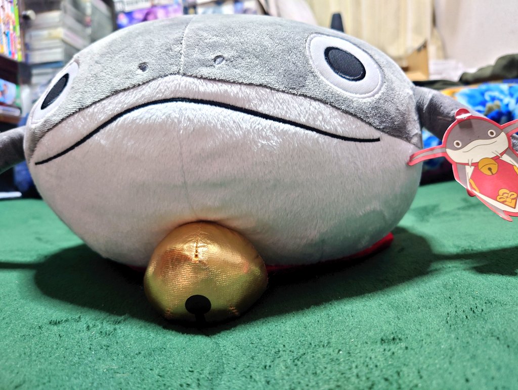 ナマズオちゃんぬいぐるみ でかーい✕かわよい＝最高！🥰 大きさ比較用