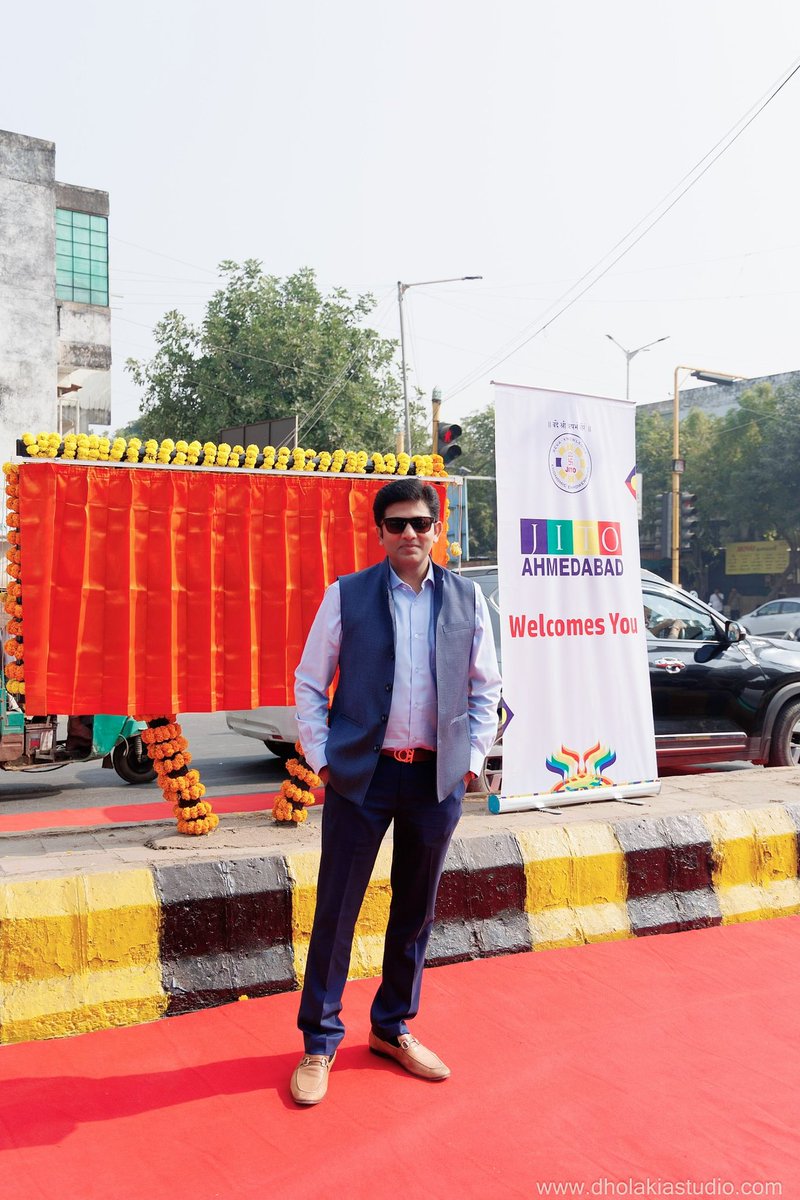 iAmAasit's tweet photo. A landmark day for JITO!
JITO is present in 87 Chapters in India &amp; 33 Internationally. 
The first road at Ankur Cross Roads has been named as JITO AHMEDABAD MARG. It is a powerful recognition of our community’s strength, unity, and contribution. A proud and historic moment for us https://t.co/MRobNYgoUI