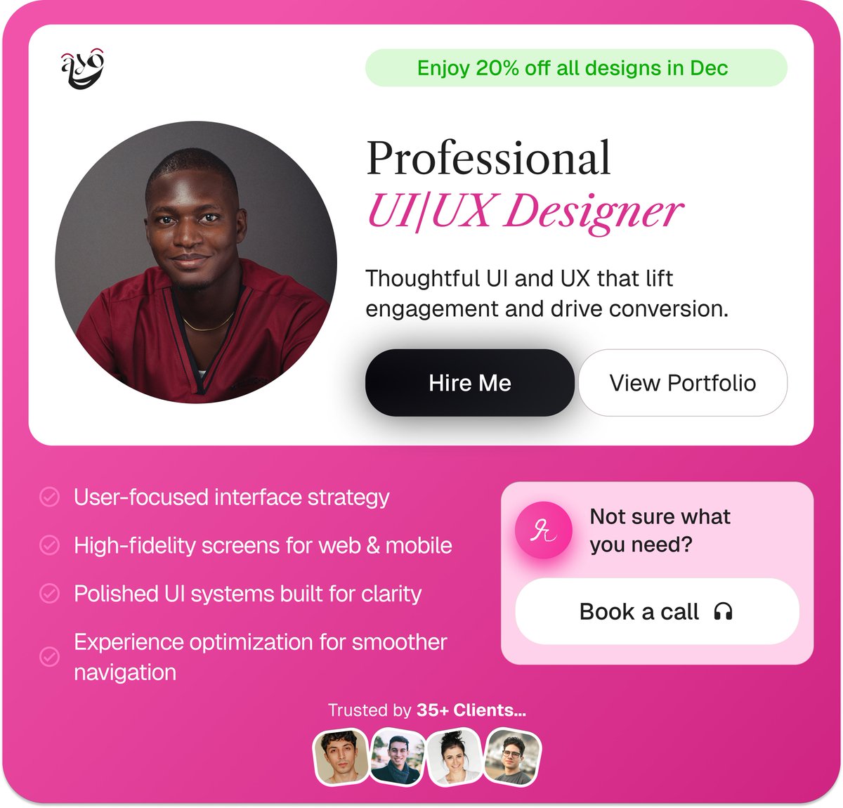 Starmikeee's tweet image. Day 2 of my 30-day design challenge.

Frame 1 is the original inspiration.
Frame 2 is my redesign study.
Frame 3 is my reimagined version as a personal UI/UX designer card.

I’d love to hear what you think, what works and what could be pushed further.