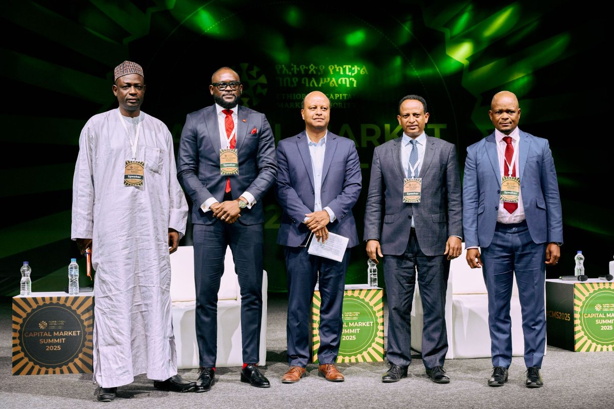 CMARwanda's tweet photo. CEO @TTsheole_ participated in the panel on attracting foreign and diaspora investment at @CMAEthiopia’s #CapitalMarketSummit.
He outlined how overseas investors and Rwanda’s diaspora can strengthen market liquidity and broaden international participation in the capital market. https://t.co/Wm1Gw05gjD