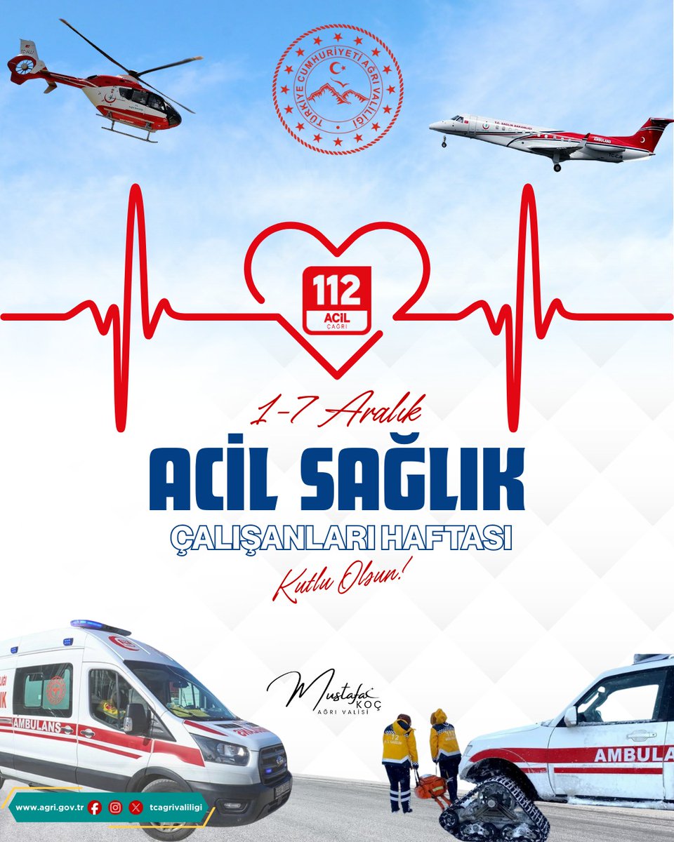 Gece gündüz demeden, zorlu şartlarda hayat kurtarmak için mücadele eden, fedakârlıklarıyla milletimize güven veren tüm sağlık personelimize teşekkür ediyor, Acil Sağlık Hizmetleri Haftası'nı kutluyorum.
 
Acil sağlık hizmetlerimizin daha güçlü, daha etkin ve daha hızlı bir