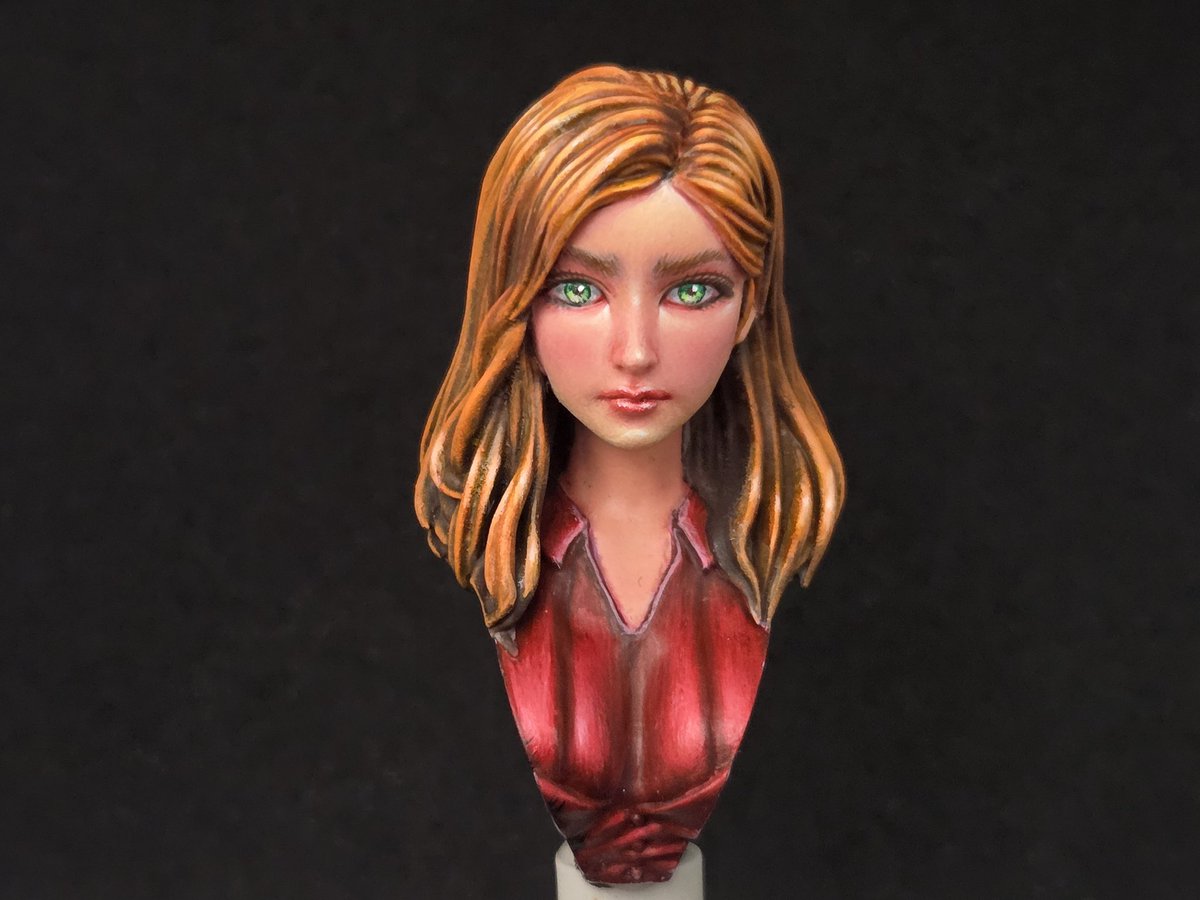 #左手工房
JD嬢
ファレホコンテストのアナウンスもあったので、久しぶりに筆をとって、リハビリがてらハイライトの再調整。