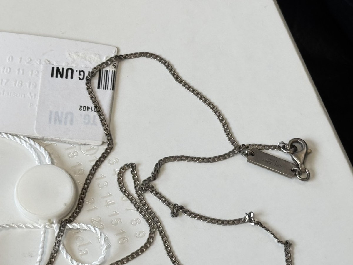 maison margiela silver logo necklace メゾンマルジェラのネックレス