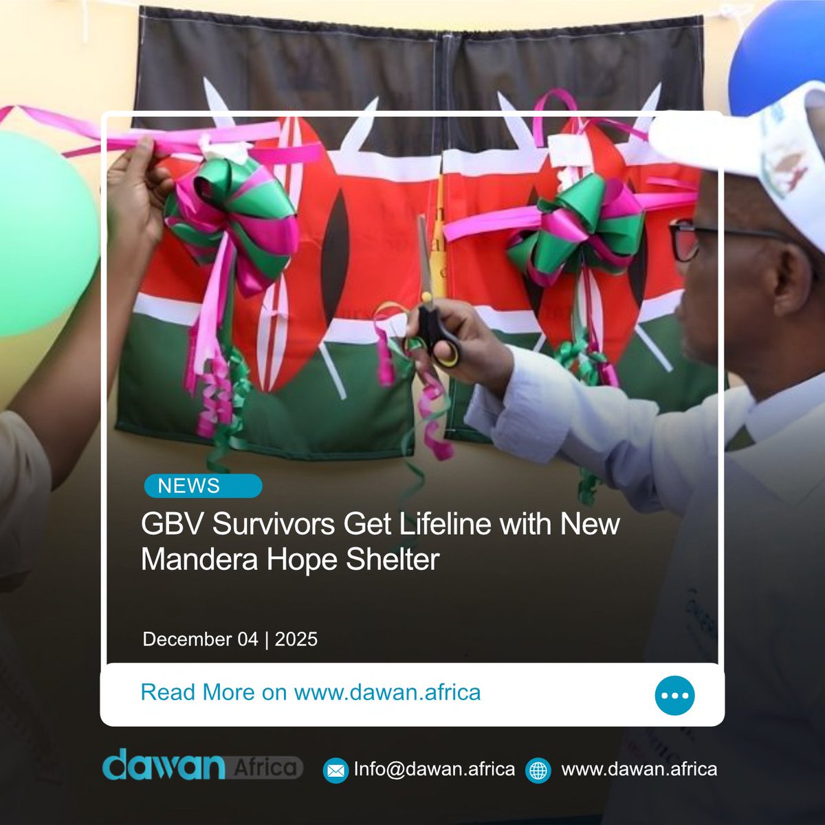 DawanAfrica's tweet image. GBV Survivors Get Lifeline with New Mandera Hope Shelter.

Read More :shorturl.at/7hYYo