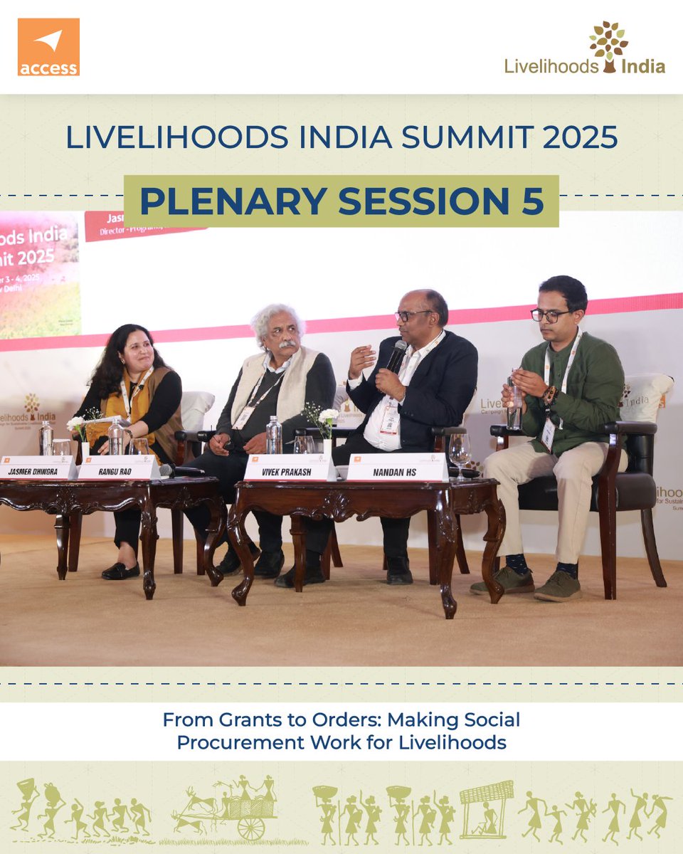 Market access remains a key barrier for Producer Organisations, women’s collectives and social enterprises.

Plenary Session 5: From Grants to Orders – Making Social Procurement Work for Livelihoods examined procurement as a demand-side pathway for long-term market linkages.