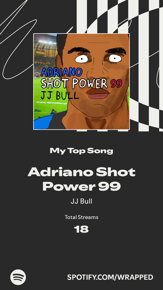 JoeyJoeGleeson's tweet image. @jj_bull This song obviously resonated with me
Adriano Shot Power 99 took my top spot this year. More in my #SpotifyWrapped 
spotify.com/wrapped-share/…