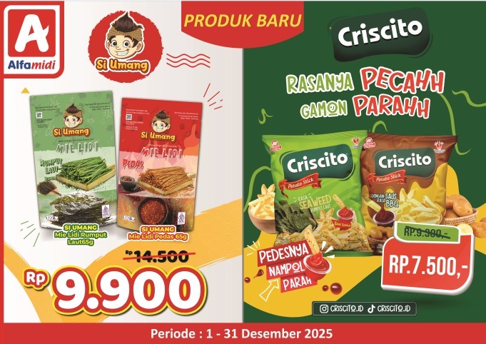 Halo Smart Listeners Nyiur Melambai…

Jangan sampai kelewatan Promo Harga Spesial Produk-produk Baru di Alfamidi ya! 

#alfamidi
#promo
#smartfmmanado