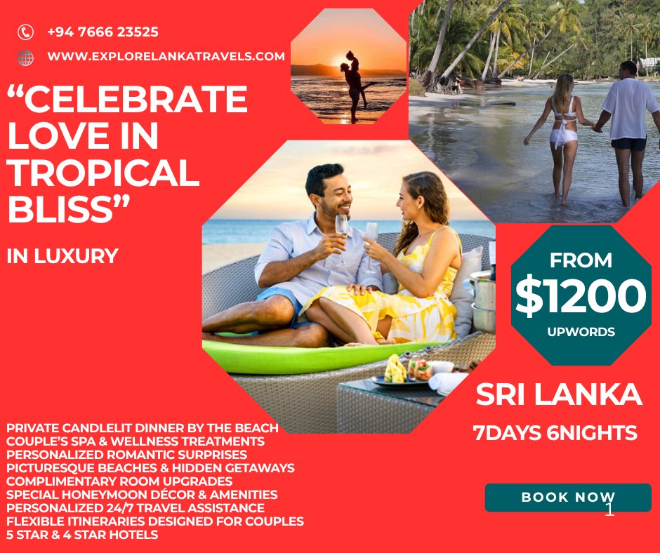 Explore Lanka Travels (Pvt) Ltd is a trusted Sri Lankan inbound tour operator offering customised holiday experiences across Sri Lanka. 
Contact Tel/WhatsApp: +94766623525
Email: info@explorelankatravels.com