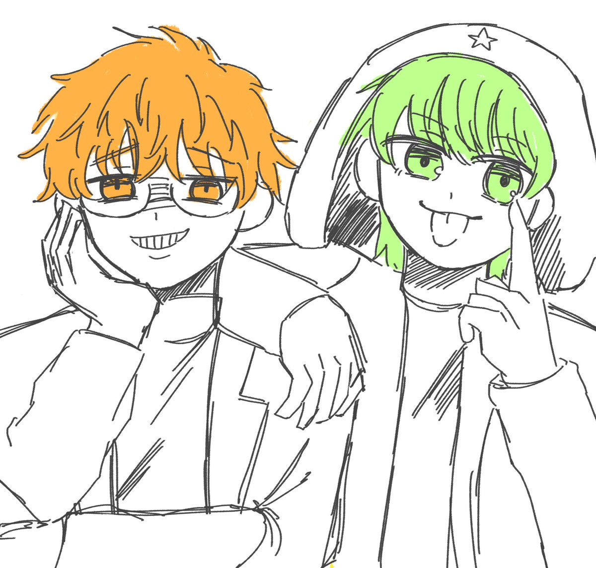 chikuwa__999's tweet photo. らくがき https://t.co/aezfqexteC